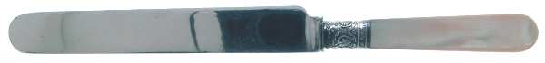 Pearl Handle 2 (Silverplate) Blunt Hollow Knife