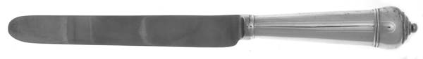 Trifid (Sterling) Old French Table Knife with Bolster