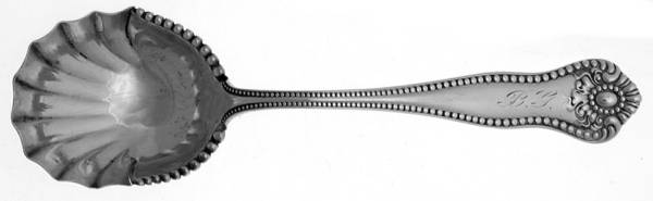 Lexington (Sterling) Monogram Sugar Shell Spoon by JB & SK Knowles Silver