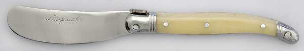 Laguiole-Ivory (Stainless) Modern Hollow Butter Spreader (Stainless)
