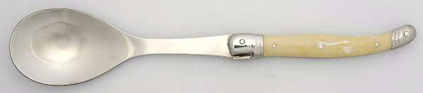 Laguiole-Ivory (Stainless) Hollow Handle Salad Serving Spoon