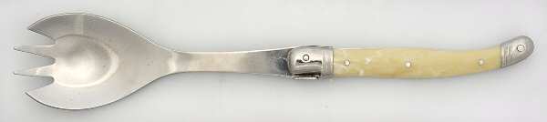Laguiole-Ivory (Stainless) Hollow Handle Salad Serving Fork