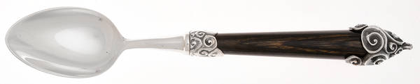 Vague Brown (Silverplate) Dessert/Oval Soup Spoon by Jean Boggio Flatware