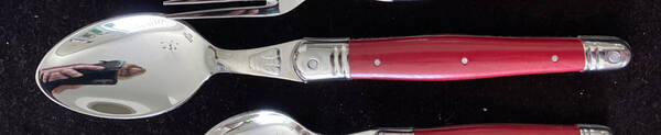 Laguiole-Red (Stainless) Tablespoon (Serving Spoon)