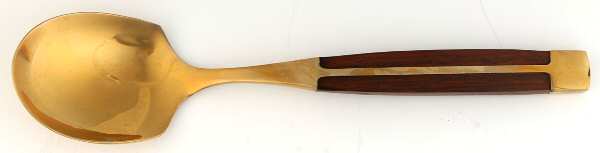 JCZ1 (Brass, Teak) Place/Oval Soup Spoon