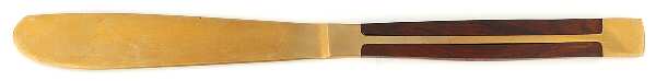 JCZ1 (Brass, Teak) Modern Solid Knife