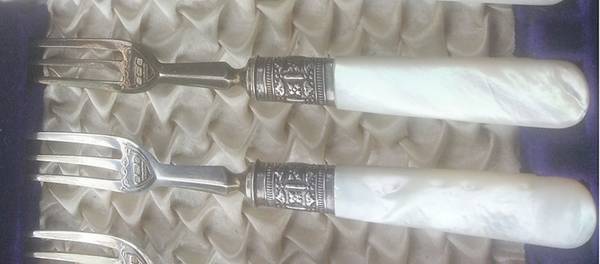 Pearl Handle Flatware 2 (Sterling) by James Dixon &amp; Sons