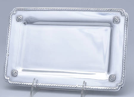Berry and Thread (Aluminum, Hollowware) 9" Rectangular Tray