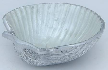 By the Sea-Hydrangea (Aluminum, Hollowware) 3" Shell Shape Bowl