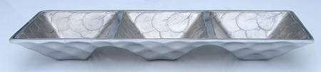 Classic-Platinum (Aluminum, Hollowware) 3 Part Divided Server