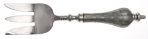 Peony Platinum (Stainless) Large Solid Cold Meat Serving Fork