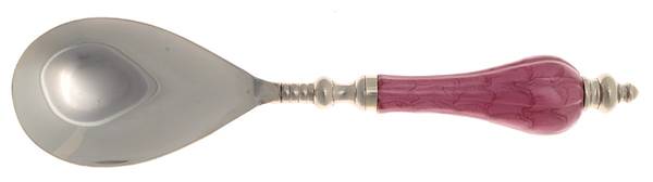 Classic Raspberry Salad Servng Spoon with Stainless Bowl
