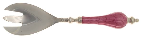 Classic Raspberry Salad Serving Fork with Stainless Prongs
