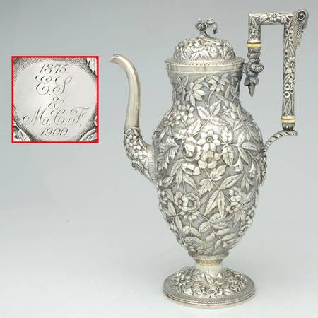 Repousse (Sterling, Hollowware) by J W Mealy &amp; Co