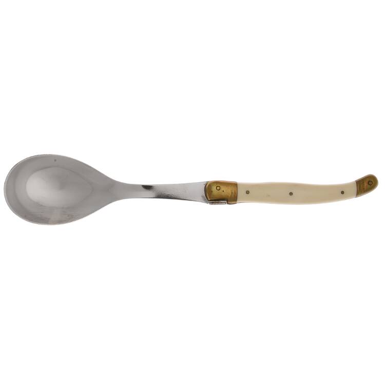 Laguiole-Antique White (Stainless Hollow Handle Salad Serving Spoon