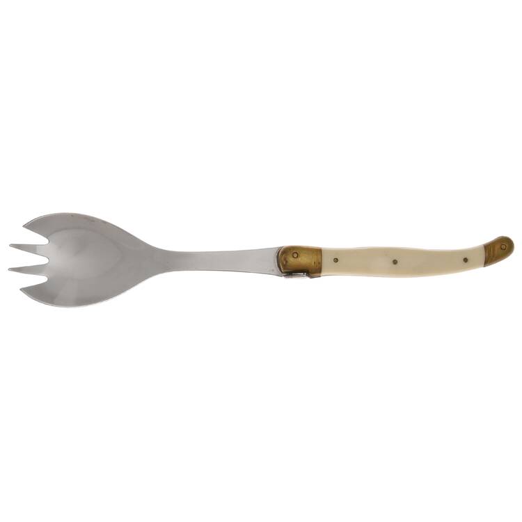 Laguiole-Antique White (Stainless Hollow Handle Salad Serving Fork