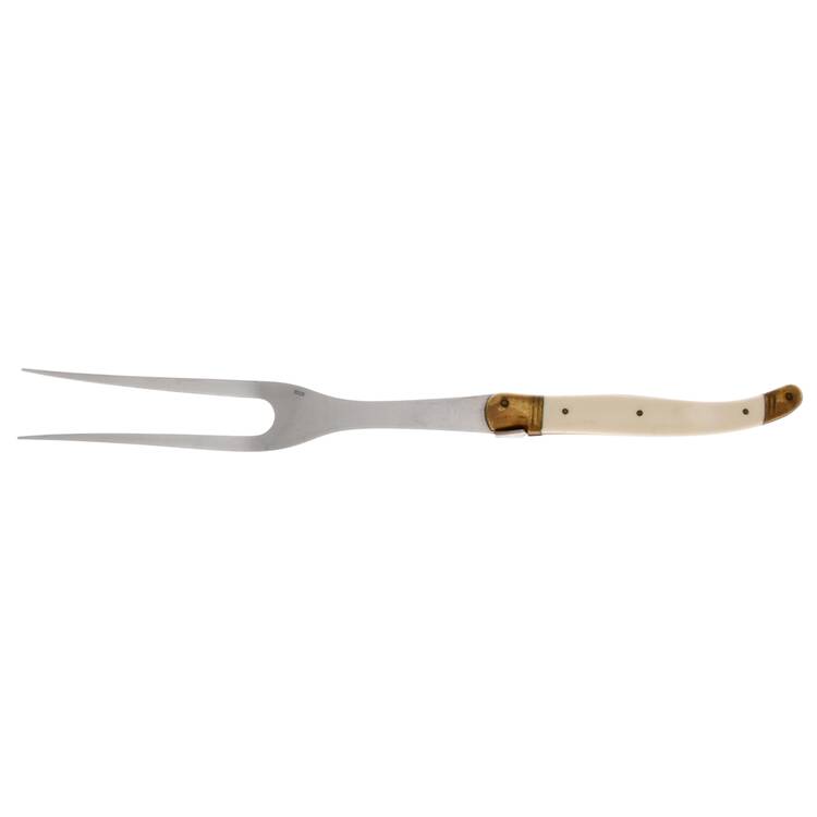 Laguiole-Antique White (Stainless Large Stainless-Prong Roast Carving Fork