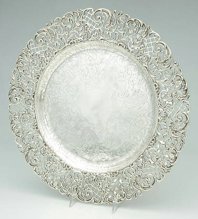 7362 (Sterling, Hollowware) 15" Round Platter