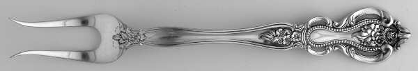 Auberge-Belle Auberge (Sterling, 1980) Short Handle Pickle/Olive Fork