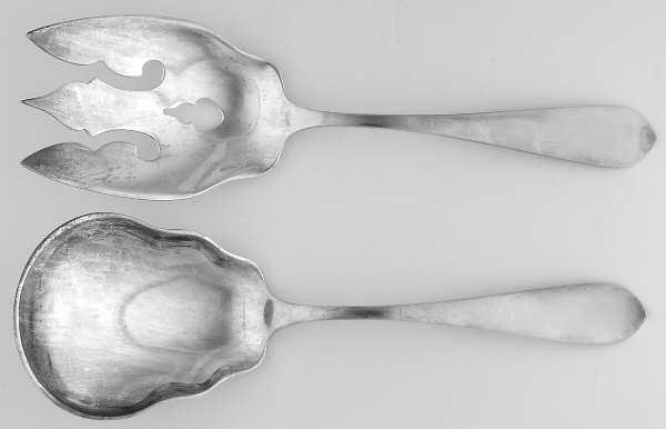 Betsy Patterson-Plain (Sterling) (2 Pc) Solid Salad Set