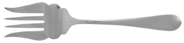 Betsy Patterson-Plain (Sterling) Small Solid Cold Meat Serving Fork