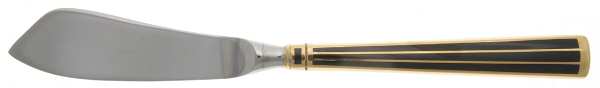 Cloisonne Embassy (Stainless-Cobalt-Gold) Hollow Handle Master Butter Knife