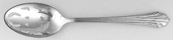 Classic Flutes (Silverplate, 1980) Pierced Tablespoon (Serving Spoon)