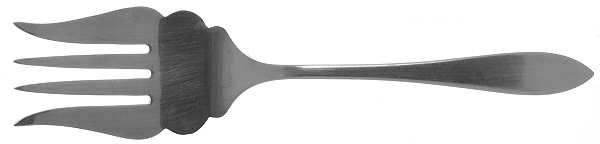 Clinton (Sterling, 1925) Small Solid Cold Meat Serving Fork