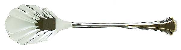 Cloisonne Royale (Stainless-Black-Gold) Sugar Shell Spoon