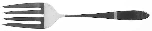 Cynthia-Plain (Sterling, 1957) Medium Solid Cold Meat Serving Fork