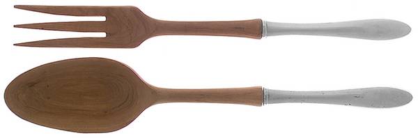 Cynthia-Plain (Sterling, 1957) Wooden Bowl 2-Piece Salad Set