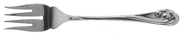 Dancing Surf (Sterling, 1986) Individual Solid Fish Fork