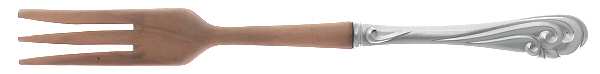 Dancing Surf (Sterling, 1986) Salad Serving Fork with Wooden Prongs
