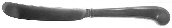 Durham Center (Pewter, Satin) Old French Hollow Pistol Knife