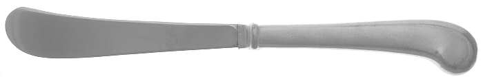 Durham Center (Pewter, Satin) Butter Spreader Hollow Hdl-Paddle/Stainless Blade