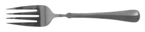 Fairfield (Pewter-Satin Finish) Large Solid Cold Meat Serving Fork