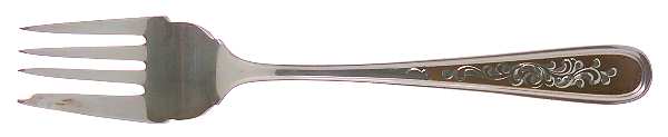 Golden Calvert-Engraved (Sterling, 1982) Individual Salad Fork