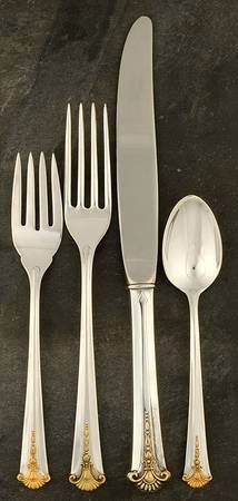Golden Severn-Worthington (Sterling, 1990) 4 Piece Dinner Size Setting