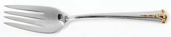 Golden Severn-Worthington (Sterling, 1990) Medium Solid Cold Meat Serving Fork