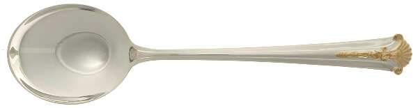 Golden Severn-Worthington (Sterling, 1990) Round Bowl Soup Spoon (Cream Soup)