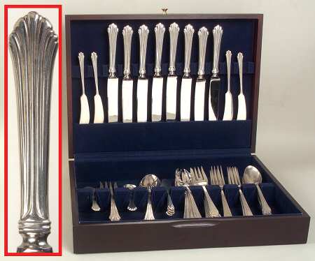 Homewood (Sterling, 1938, No Monograms) 53 Piece Set