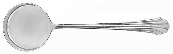 Homewood (Sterling, 1938, No Monograms) Round Bowl Soup Spoon (Bouillon)