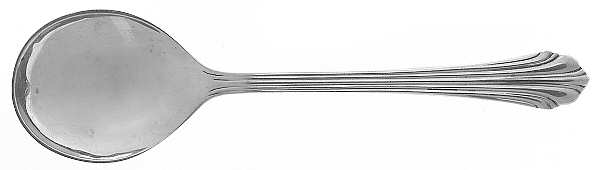 Homewood (Sterling, 1938, No Monograms) Round Bowl Soup Spoon (Cream Soup)