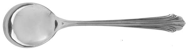 Homewood (Sterling, 1938, No Monograms) Round Bowl Soup Spoon (Gumbo)