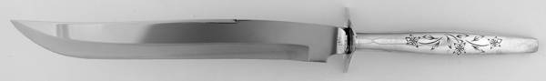 Kingsley (Sterling, 1959) Large Carving/Roast Knife StnlBl w/Sterling Guard