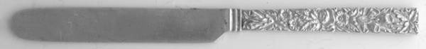 Repousse (Coin, 1830) Coin Silver Solid Dessert Knife