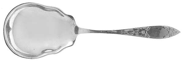 Lady Claire-Hand Engraved (Sterling, 1925) Small Solid Berry/Casserole Spoon by Kirk Stieff