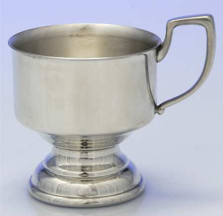 Pewter Hollowware Coffee Cup Missing Liner