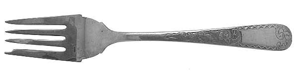 Plymouth-Engraved (Silverplate, 1980) Individual Salad Fork
