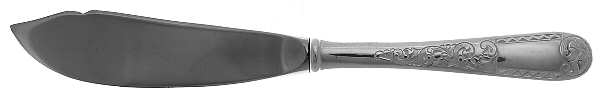 Plymouth-Engraved (Silverplate, 1980) Hollow Handle Master Butter Knife
